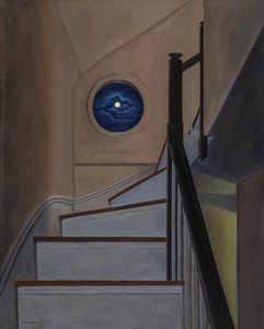 Sopra e oltre, 2022 (olio su tela) da David Arsenault