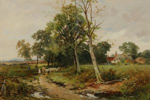 Scena di una strada del Worcestershire