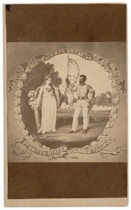 "Piuttosto morire da liberi che vivere da schiavi", 1864 ca. 1864 (stampa) da David Bustill Bowser