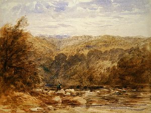 Un Fiume del Derbyshire da David Cox
