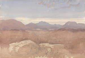 Vista sulle montagne, Galles settentrionale da David Cox