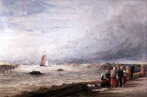 Molo di Calais da David Cox
