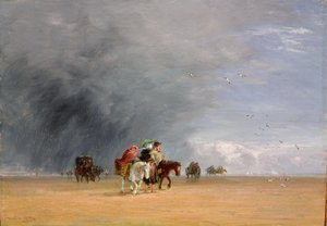 Attraversando le sabbie, 1848 da David Cox
