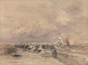 Molo di Dieppe, Brezza Forte da David Cox