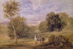 Haddon Hall dal parco, 1831 da David Cox