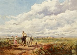 Paesaggio con fienaioli da David Cox