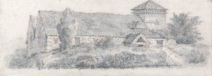Llanfair Church, Galles settentrionale per A Treatise on Landscape Painting and Effect in Water Colours (Trattato sulla pittura di paesaggio e sull