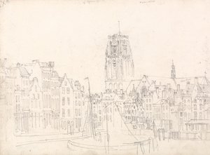Rotterdam: La chiesa di San Lorenzo da David Cox