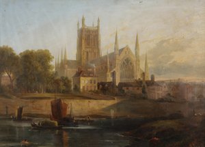 Cattedrale di Worcester, fiume Severn
