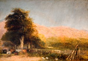 Una fattoria a Bettws-y-Coed, 1856 da David Cox the elder
