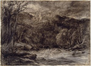 Un torrente di montagna da David Cox the elder