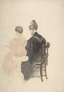 Lezione di pianoforte da David Cox the elder