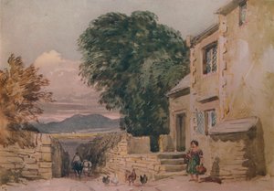 Cottage di Black Jack, Bettws-y-Coed, c1846 da David Cox the elder