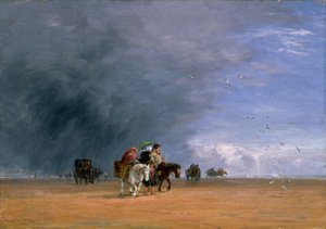 Attraversando le sabbie, 1848 da David Cox the elder