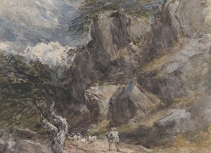 Guidando Pecore in un Paesaggio Roccioso, ca. 1846