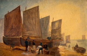 Barche da pesca, Hastings, 1813 da David Cox the elder