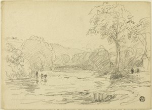 Scena del fiume da David Cox the elder