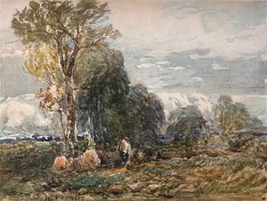 Il Taglialegna, 1858 da David Cox the elder