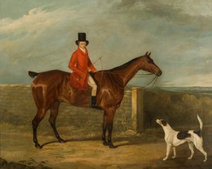 John Hall Kent in abbigliamento da caccia seduto su un cavallo, 1825 da David Dalby