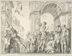 San Giacomo guarisce un cieco, dalla Storia dei Santi Giacomo e Cristoforo nell