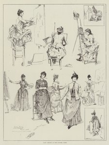 Artiste al Louvre, Parigi