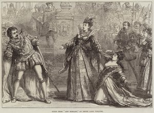Scena da Amy Robsart, al Drury Lane Theatre da David Henry Friston