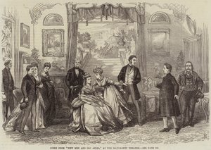 Scena da New Men and Old Acres, al Haymarket Theatre da David Henry Friston