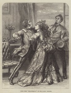 Scena da Shilly-Shally, al Gaiety Theatre da David Henry Friston