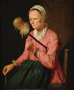Donna con fuso da David III Ryckaert