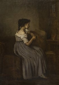 Studio di una ragazza seduta da David Jacobsen