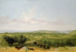Veduta della baia di Narragansett, vicino a Warwick, Rhode Island da David Johnson
