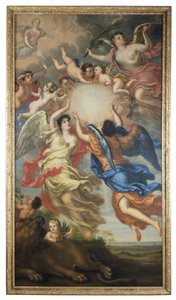 Allegoria del matrimonio del re Carlo XI e della regina Ulrika Eleonora da David Klöcker Ehrenstrahl