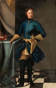Ritratto del re Carlo XII di Svezia 1682-1718, c. 1716 da David Krafft von