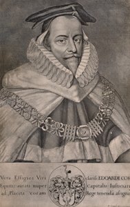 Sir Edward Coke, avvocato, scrittore e politico inglese, c1666 1894