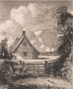 Cottage in un campo di grano da David Lucas