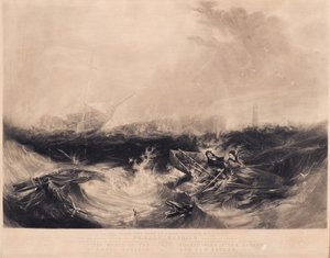 Grace Darling e suo Padre che Salvano i Nove Sopravvissuti dal Forfarshire da David Lucas