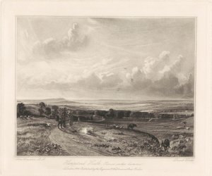 Hampstead Heath, Harrow in Lontananza da David Lucas