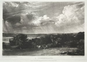Vari soggetti di paesaggio, caratteristici del paesaggio inglese da quadri dipinti da John Constable, R.A.: Una terra d
