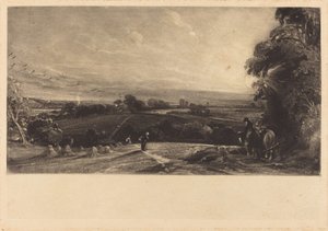 Tramonto autunnale da David Lucas after John Constable