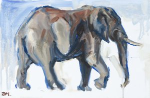 Elefante maschio, 2018 da David Mayer