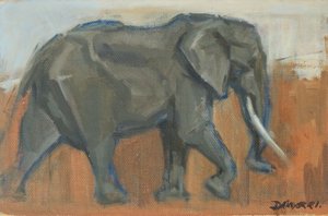 Elefante maschio, 2019 da David Mayer