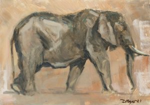 Elefante maschio, 2019 da David Mayer