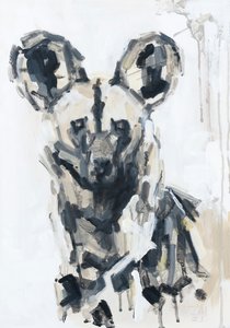 Ritratto di cane dipinto, 2020