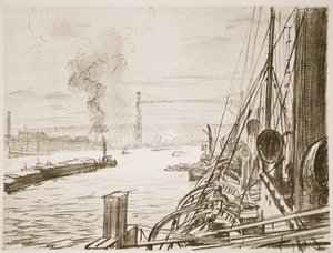 Nave ospedale in una base, illustrazione da 