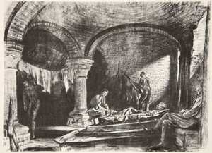 Un alloggio sotterraneo, illustrazione da 