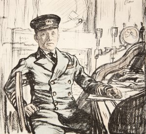 Capitano Cyril Fuller RI Navy, illustrazione da 