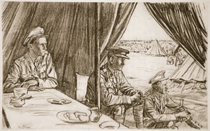 Aspettando i feriti, illustrazione da 