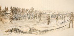 Sorvegliare i prigionieri tedeschi, illustrazione da 