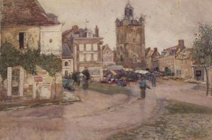Giorno di mercato a Genilly, Francia