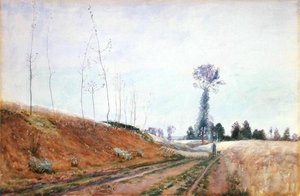 Pascolo lungo la strada in Piccardia, c.1887
